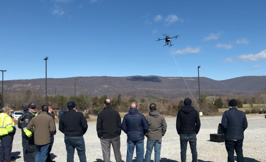 zenith aerotech tethered drone demo event