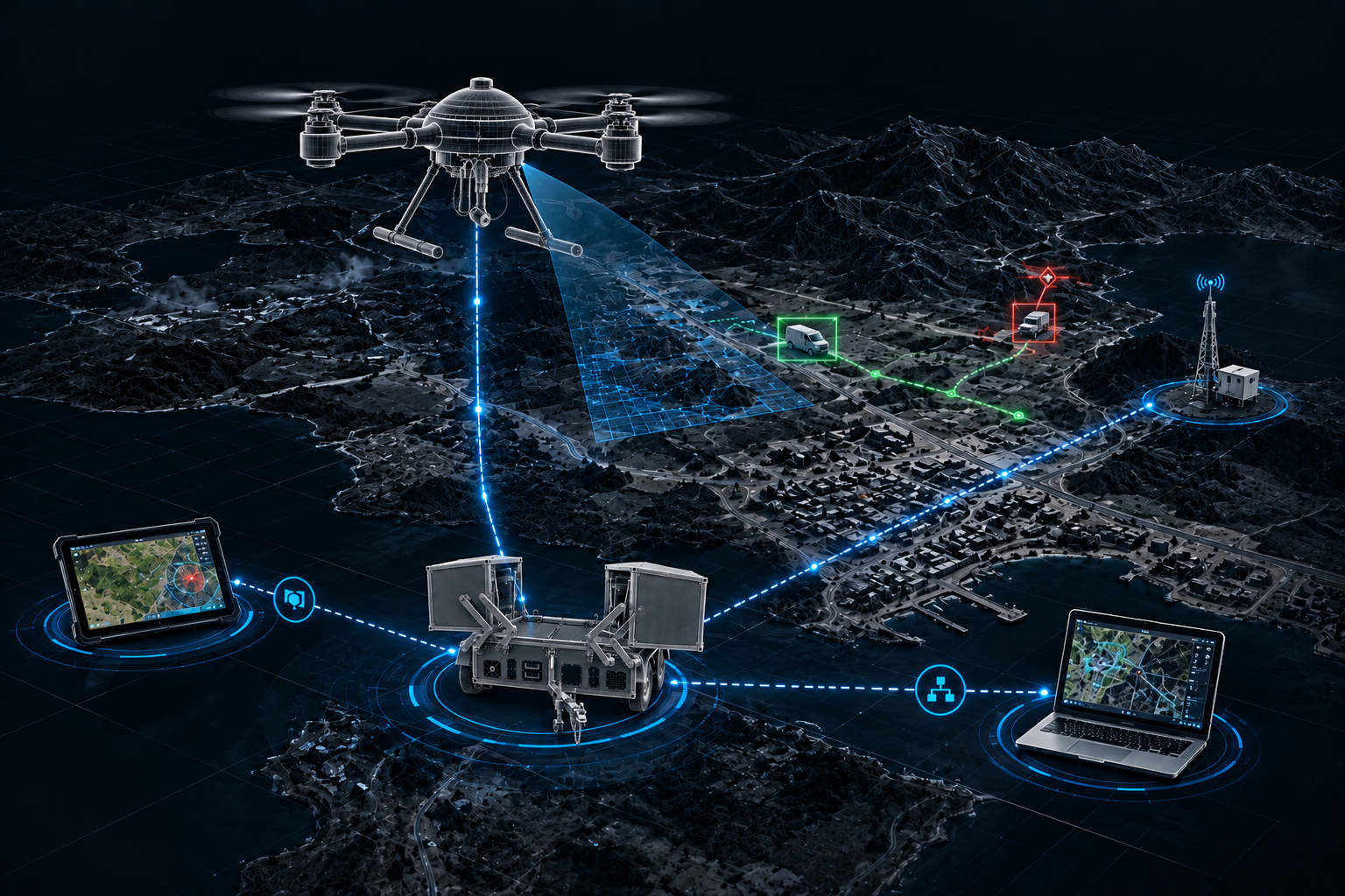 How Power and Data Links Work in Tethered Drones