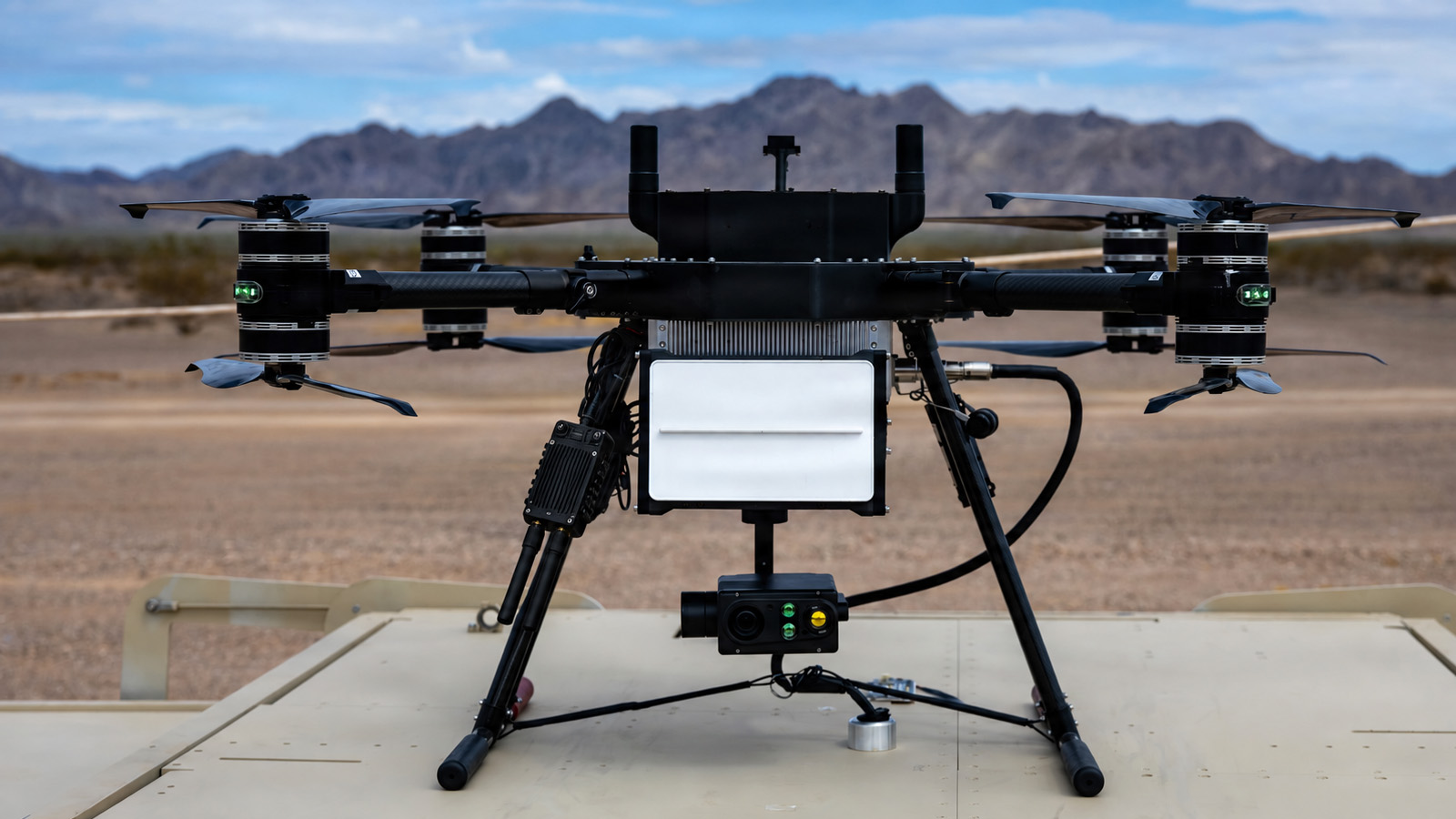 Radar, EO/IR Gimbal, and Radio on a Single Platform